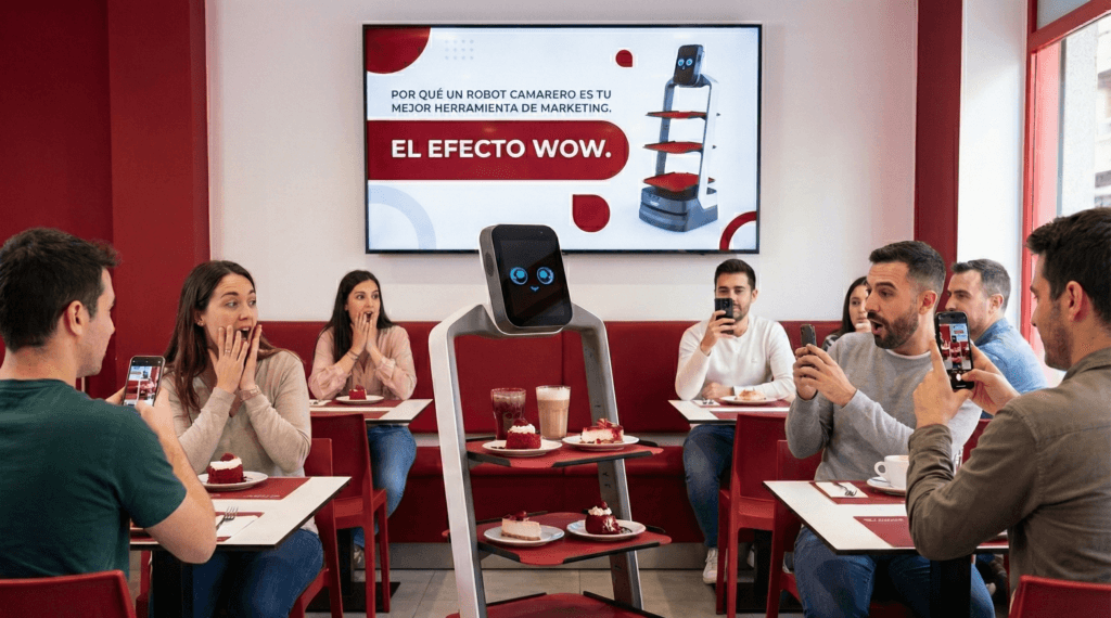 El "Efecto Wow": Por qué un Robot Camarero es tu mejor herramienta de Marketing Gratuito