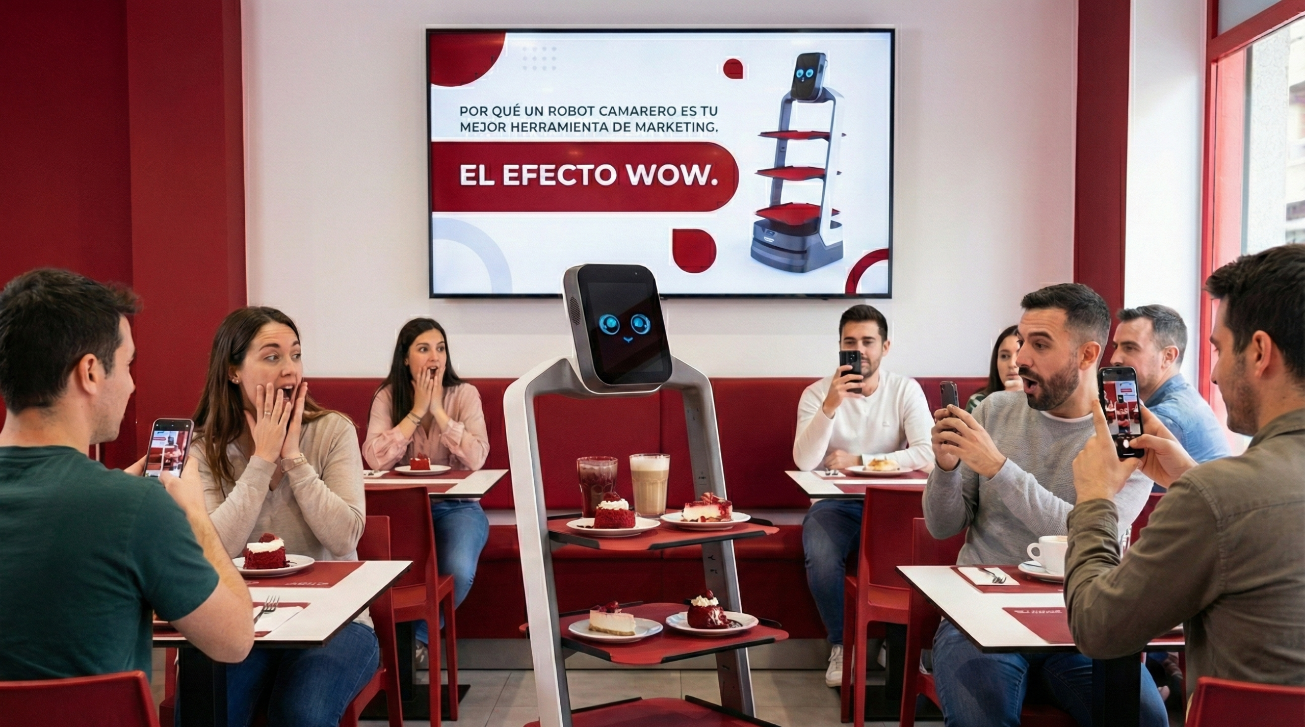El “Efecto Wow”: Por qué un Robot Camarero es tu mejor herramienta de Marketing Gratuito